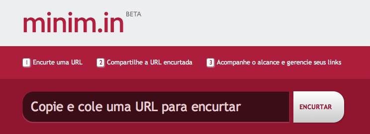 Minim.in - Encurtador de urls inteligente